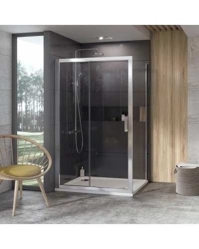 Боковая стенка 100 см Ravak 10° 10PS 9UVA0U00Z1 сатин прозрачное