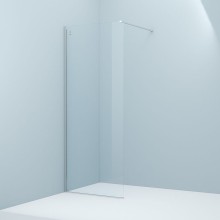 Душевая перегородка Iddis Slide 80 SLI8CS8i23 профиль Хром стекло прозрачное