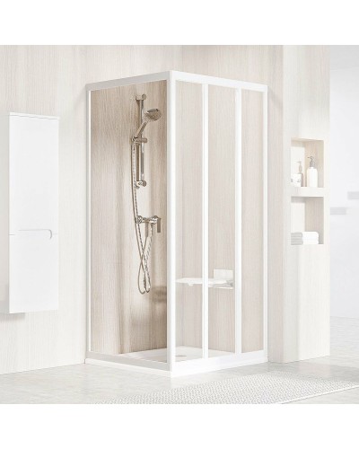 Душевая стенка Ravak Supernova APSS-80 940401R2Z1 профиль Белый стекло Transparent