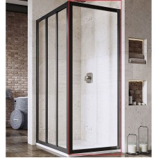 Душевая стенка Ravak Supernova APSS-80 940403R2Z1 профиль Черный стекло Transparent