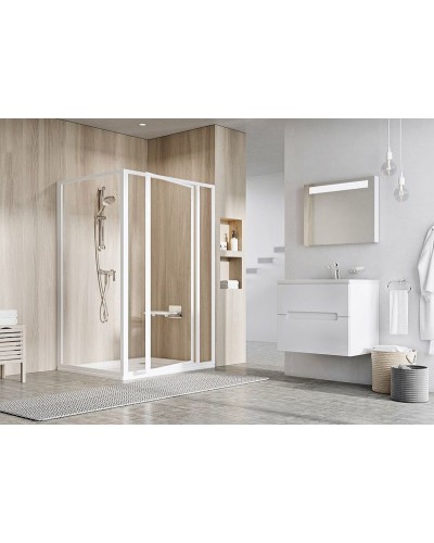 Душевая стенка Ravak Supernova PSS-90 940701O2Z1 профиль Белый стекло Transparent