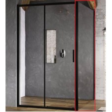 Душевая стенка Ravak Blix Slim BLSPS-80 X9BM40300Z1 профиль Черный стекло Transparent