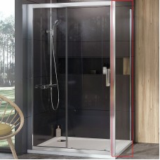 Душевая стенка Ravak 10° 10PS-80 9UV40C00Z1 профиль Хром стекло Transparent