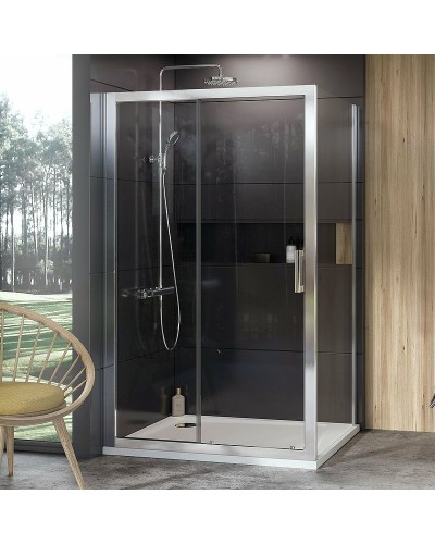 Душевая стенка Ravak 10° 10PS-80 9UV40C00Z1 профиль Хром стекло Transparent