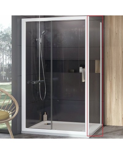 Душевая стенка Ravak 10° 10PS-90 9UV70100Z1 профиль Белый стекло Transparent