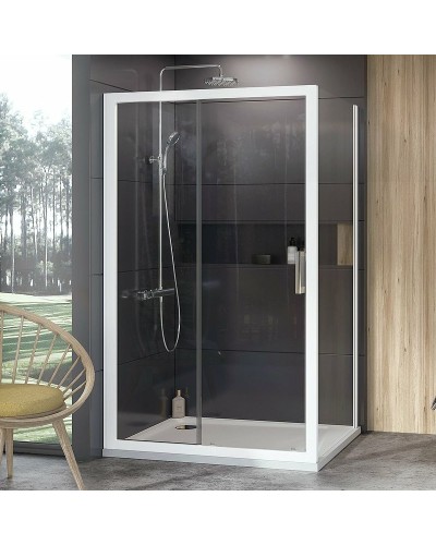 Душевая стенка Ravak 10° 10PS-90 9UV70100Z1 профиль Белый стекло Transparent