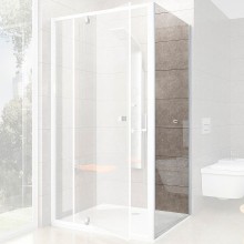 Душевая стенка Ravak Pivot PPS-80 90G40100Z1 профиль Белый стекло Transparent