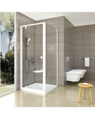 Душевая стенка Ravak Pivot PPS-80 90G40100Z1 профиль Белый стекло Transparent