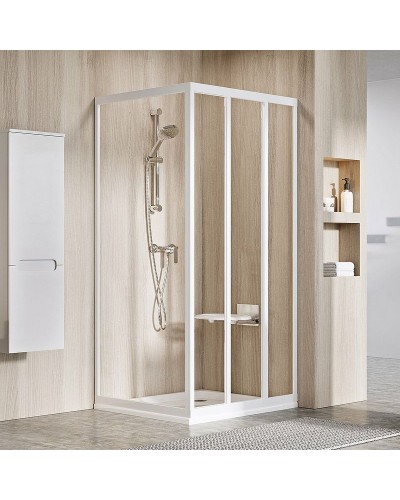 Душевая стенка Ravak Supernova APSS-75 94030102Z1 профиль Белый стекло Transparent