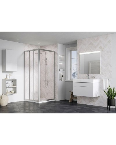 Душевая стенка Ravak Supernova APSS-75 94030U02Z1 профиль Сатин стекло Transparent