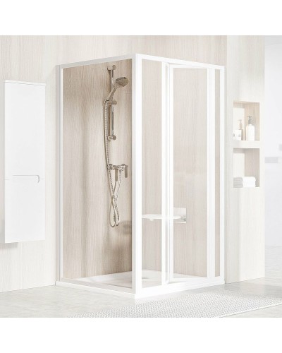 Душевая стенка Ravak Supernova PSS-90 94070100Z1 профиль Белый стекло Transparent