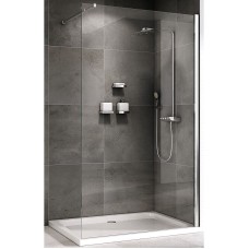 Душевая перегородка Abber Immer Offen 90 AG61090 профиль Хром стекло прозрачное