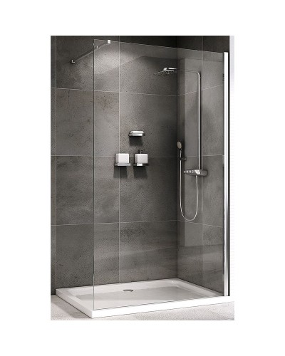 Душевая перегородка Abber Immer Offen 120 AG61120 профиль Хром стекло прозрачное