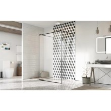 Неподвижная перегородка Radaway Modo New Black I Frame 120 прозрачное