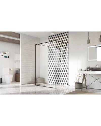 Неподвижная перегородка Radaway Modo New Black I Frame 120 прозрачное