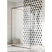 Неподвижная перегородка Radaway Modo New Black I Frame 130 прозрачное