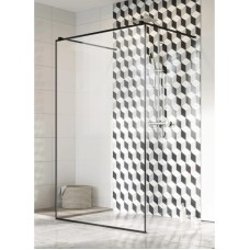 Неподвижная перегородка Radaway Modo New Black I Frame 130 прозрачное