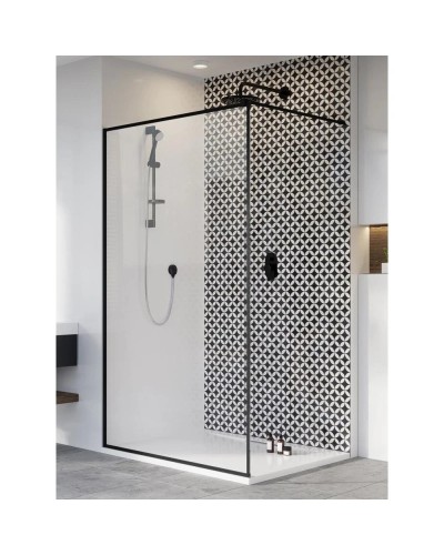 Неподвижная перегородка Radaway Modo New Black II Frame 60 прозрачное