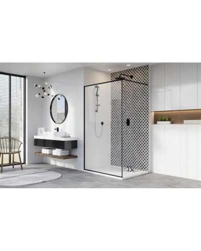 Неподвижная перегородка Radaway Modo New Black II Frame 65 прозрачное