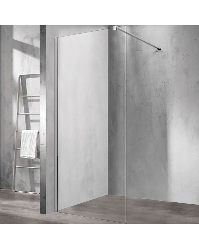 Душевая перегородка Vincea Walk-In 110 VSW-1H110CL профиль Хром стекло прозрачное