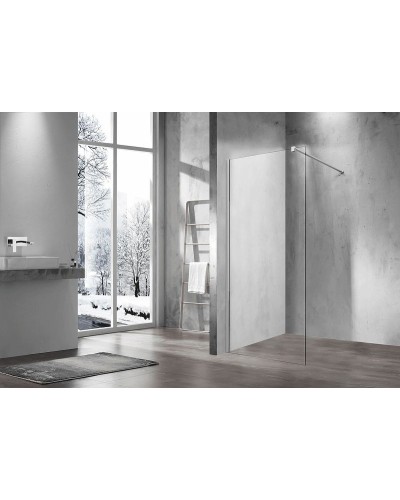 Душевая перегородка Vincea Walk-In 110 VSW-1H110CL профиль Хром стекло прозрачное