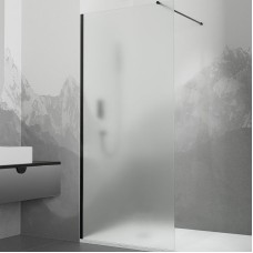 Душевая перегородка RGW Walk In WA-010B 120 351001012-24 профиль Черный стекло матовое-сатинат