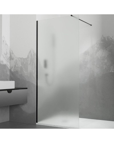 Душевая перегородка RGW Walk In WA-010B 110 351001011-24 профиль Черный стекло матовое-сатинат