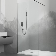 Душевая перегородка RGW Walk In WA-010B 110 351001011-14 профиль Черный стекло прозрачное