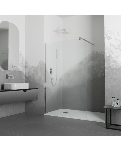 Душевая перегородка RGW Walk In WA-002 110 35100211-11 профиль Хром стекло прозрачное