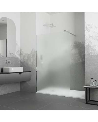 Душевая перегородка RGW Walk In WA-002 90 35100209-21 профиль Хром стекло матовое-сатинат