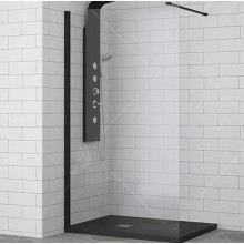 Душевая перегородка RGW Walk In WA-002B 100 35100210-14 профиль Черный стекло прозрачное