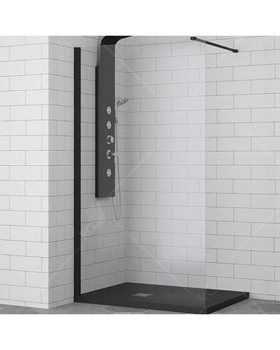 Душевая перегородка RGW Walk In WA-002B 100 35100210-14 профиль Черный стекло прозрачное