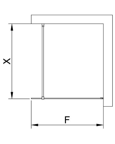 Душевая перегородка RGW Walk In WA-002B 100 35100210-14 профиль Черный стекло прозрачное