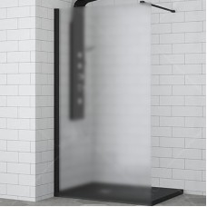 Душевая перегородка RGW Walk In WA-002B 100 35100210-24 профиль Черный стекло матовое-сатинат