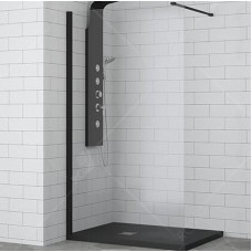 Душевая перегородка RGW Walk In WA-002B 110 35100211-14 профиль Черный стекло прозрачное