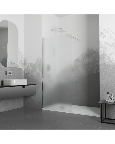 Душевая перегородка RGW Walk In WA-010 120 351001012-21 профиль Хром стекло матовое-сатинат