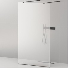 Душевая перегородка Cezares Liberta 90 LIBERTA-L-2-90-C-NERO профиль Черный матовый стекло прозрачное