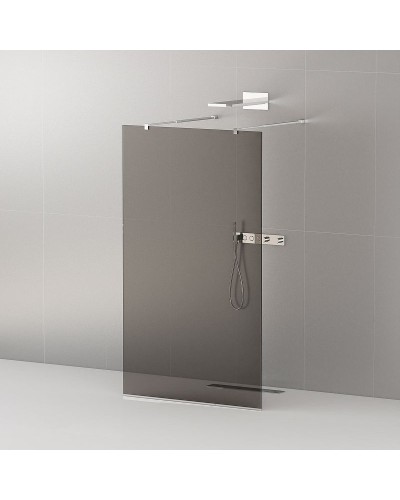 Душевая перегородка Cezares Liberta 80 LIBERTA-L-2-80-GR-Cr профиль Хром стекло серое
