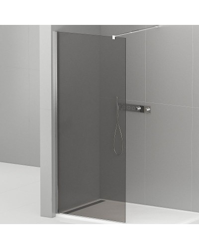 Душевая перегородка Cezares Liberta 110 LIBERTA-L-1-110-GR-Cr профиль Хром стекло серое
