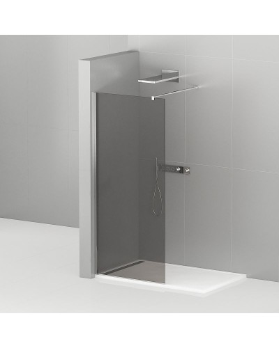 Душевая перегородка Cezares Liberta 110 LIBERTA-L-1-110-GR-Cr профиль Хром стекло серое