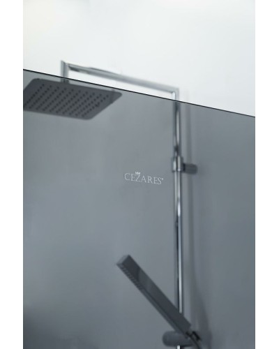Душевая перегородка Cezares Liberta 110 LIBERTA-L-1-110-GR-Cr профиль Хром стекло серое