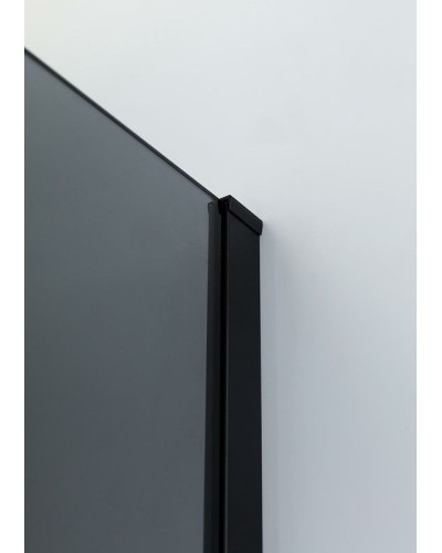 Душевая перегородка Cezares Liberta 120 LIBERTA-L-1-120-GR-NERO профиль Черный матовый стекло серое
