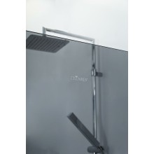 Душевая перегородка Cezares Liberta 90 LIBERTA-L-1-90-GR-Cr профиль Хром стекло серое