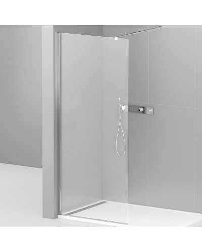 Душевая перегородка Cezares Liberta 125 LIBERTA-L-1-125-C-Cr профиль Хром стекло прозрачное