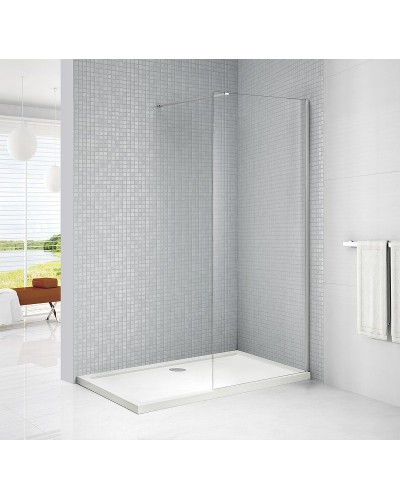 Душевая перегородка Cezares Liberta 130 LIBERTA-L-1-130-C-Cr профиль Хром стекло прозрачное