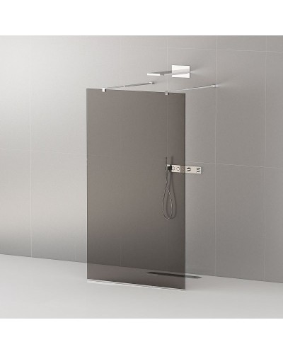 Душевая перегородка Cezares Liberta 100 LIBERTA-L-2-100-GR-Cr профиль Хром стекло серое