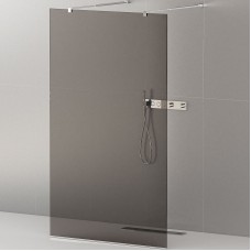 Душевая перегородка Cezares Liberta 110 LIBERTA-L-2-110-GR-Cr профиль Хром стекло серое