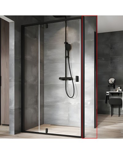 Душевая стенка Ravak Nexty NPS-100 90OA0300Z1 профиль Черный стекло Transparent