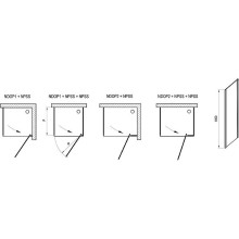 Душевая стенка Ravak Nexty NPS-100 90OA0C00Z1 профиль Хром стекло Transparent