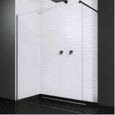 Душевая перегородка Radaway Modo New II 80 389084-54-01 профиль Черный стекло прозрачное